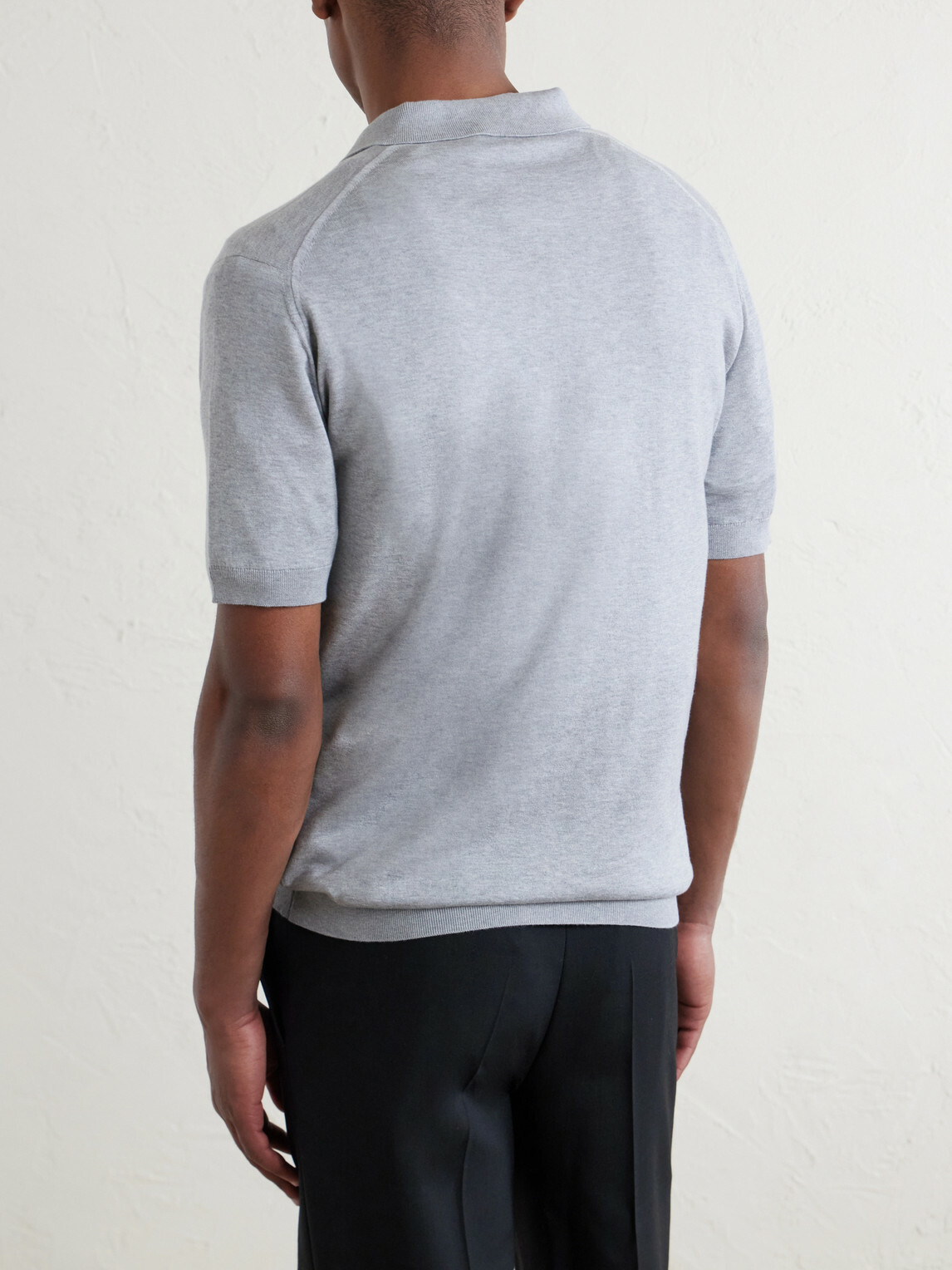 John Smedley - Adrian Slim-Fit Sea Island Cotton Polo Shirt - Gray