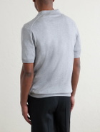 John Smedley - Adrian Slim-Fit Sea Island Cotton Polo Shirt - Gray