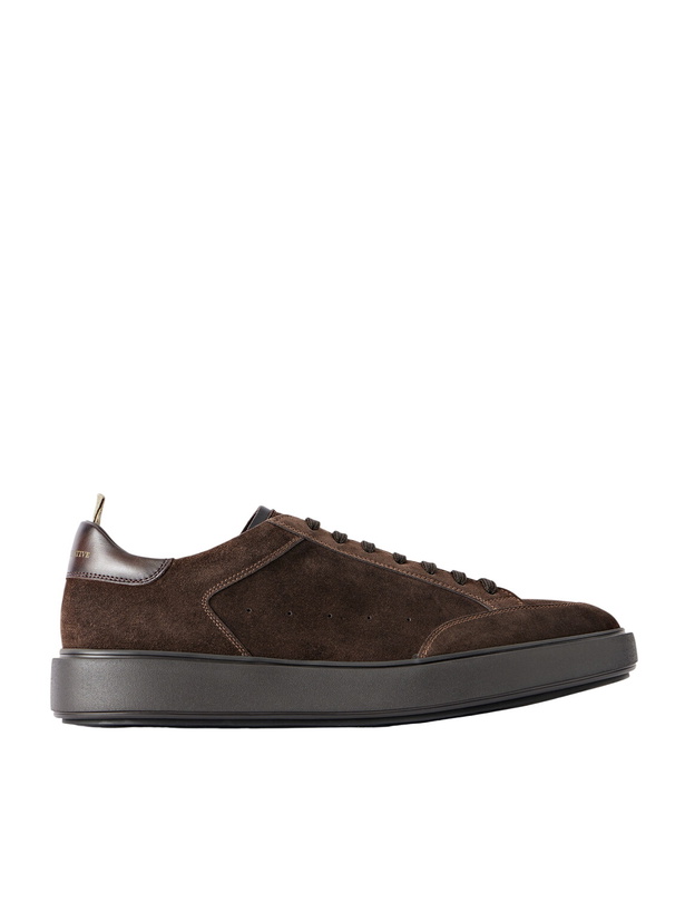 Photo: Officine Creative - Sequel 001 Lace-Up Suede Sneakers - Brown