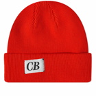 Cole Buxton Men's Stretch Cotton Beanie in Red