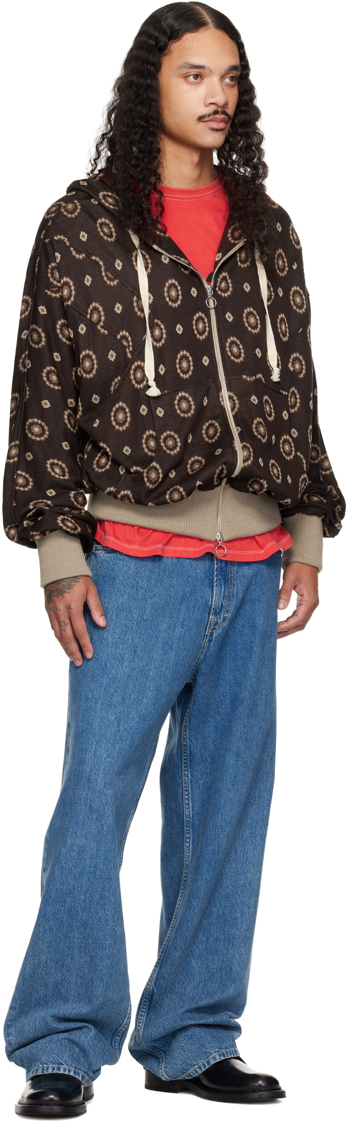 Edward Cuming Brown Gracia Arm Flex Hoodie
