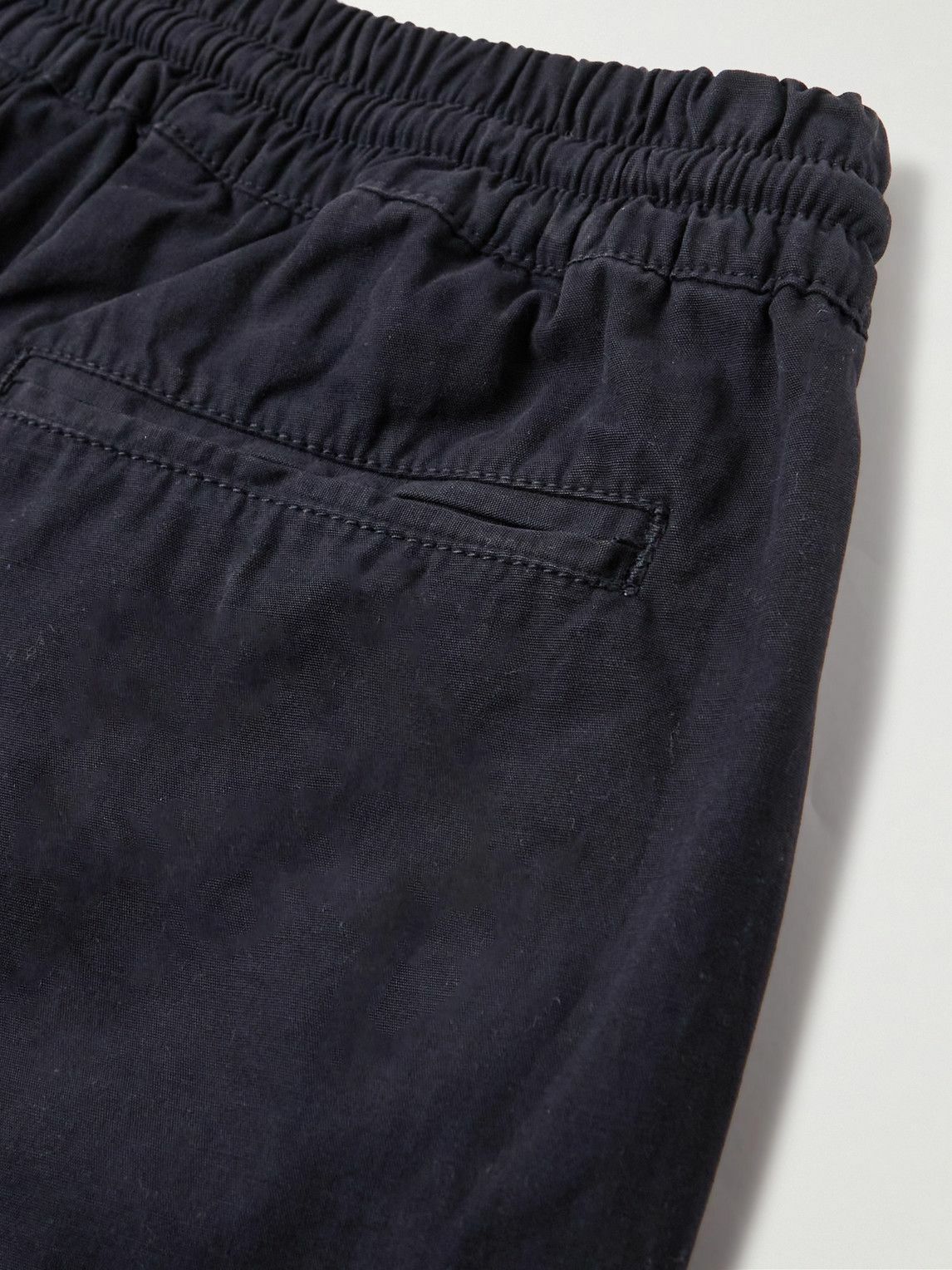 La Paz - Straight-Leg Cotton-Canvas Drawstring Shorts - Blue