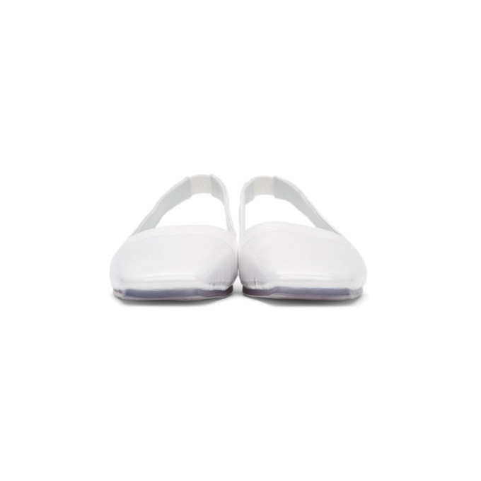 Maison Margiela White Slippers Maison Margiela 75mm Clinic Heel Slippers In White - 43% Off  main image 2