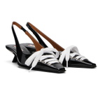Marni Black Kat Slingback Kitten Heels