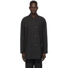 Kiko Kostadinov Black Marcel Double Zip Coat