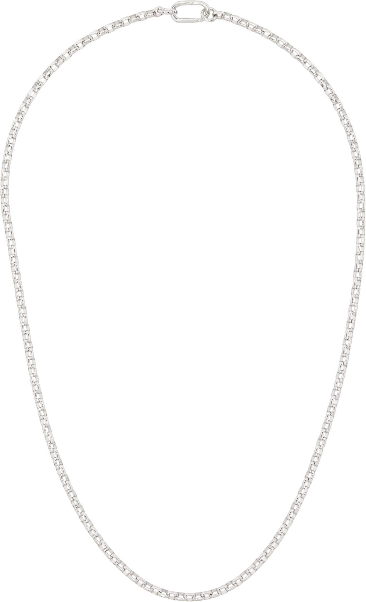 Tom Wood Silver Robin Chain Purple Molecule Necklace Tom Wood