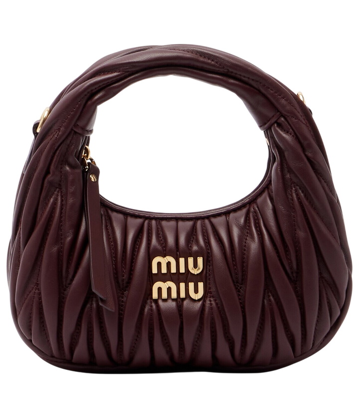 Photo: Miu Miu Wander Mini matelassé leather top-handle bag