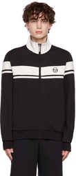 Sergio Tacchini Black Polyester Track Jacket