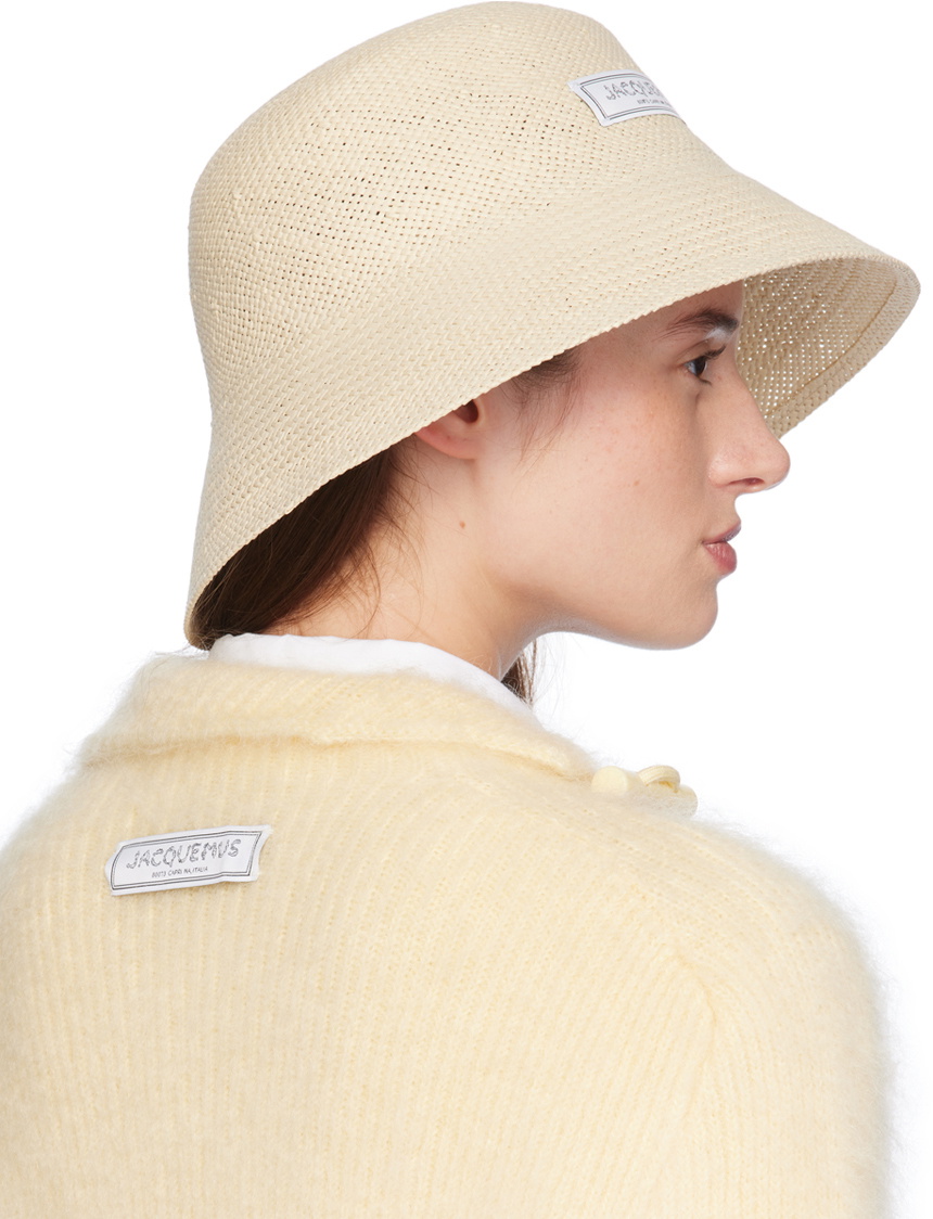 JACQUEMUS Beige La Casa 'Le chapeau Vela' Beach Hat Jacquemus