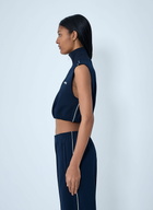 Miu Miu Sleeveless High-Neck Crop Top