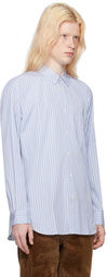 Comme des Garçons Shirt Blue Striped Shirt