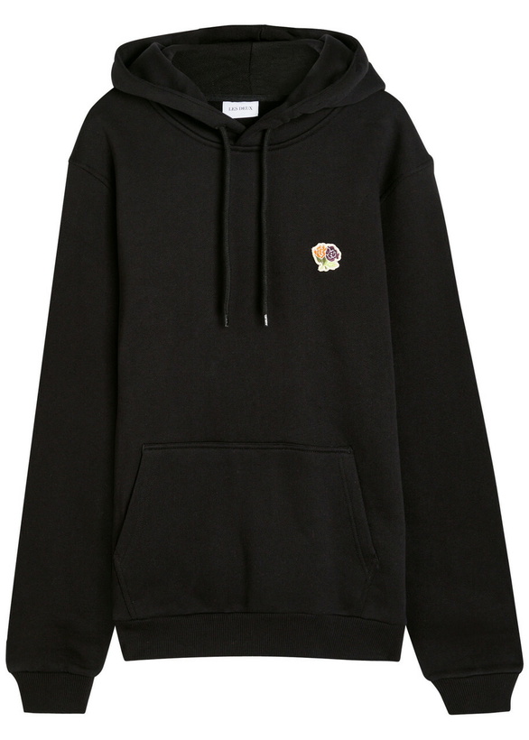 Photo: Les Deux Felipe Hooded Cotton Sweatshirt Black