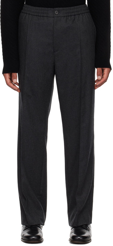 Photo: Solid Homme Gray Pinched Seam Trousers