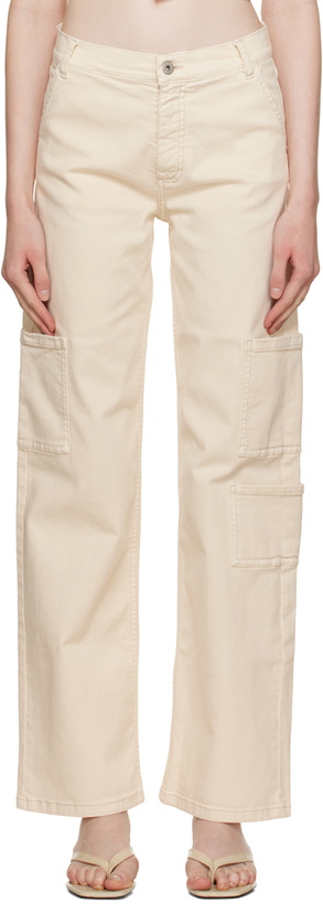 Photo: HALFBOY Off-White Worker Trousers