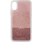 Kenzo Pink Glitter Tiger Head iPhone X/XS Case