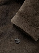Richard James - Double-Breasted Belted Alpaca Coat - Brown