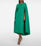 Safiyaa Rowan Manorel embellished caped minidress
