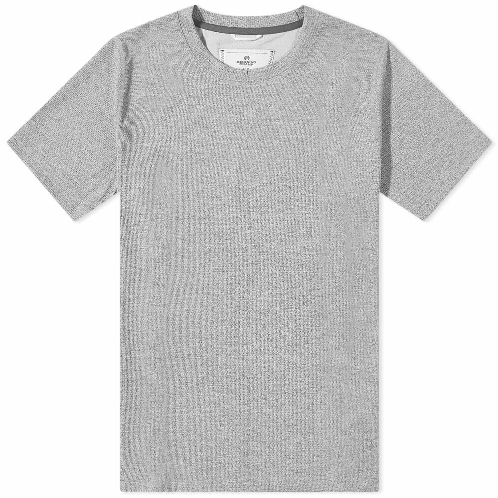 Reigning Champ Men's Solotex Mesh T-Shirt in Heather Grey Reigning Champ