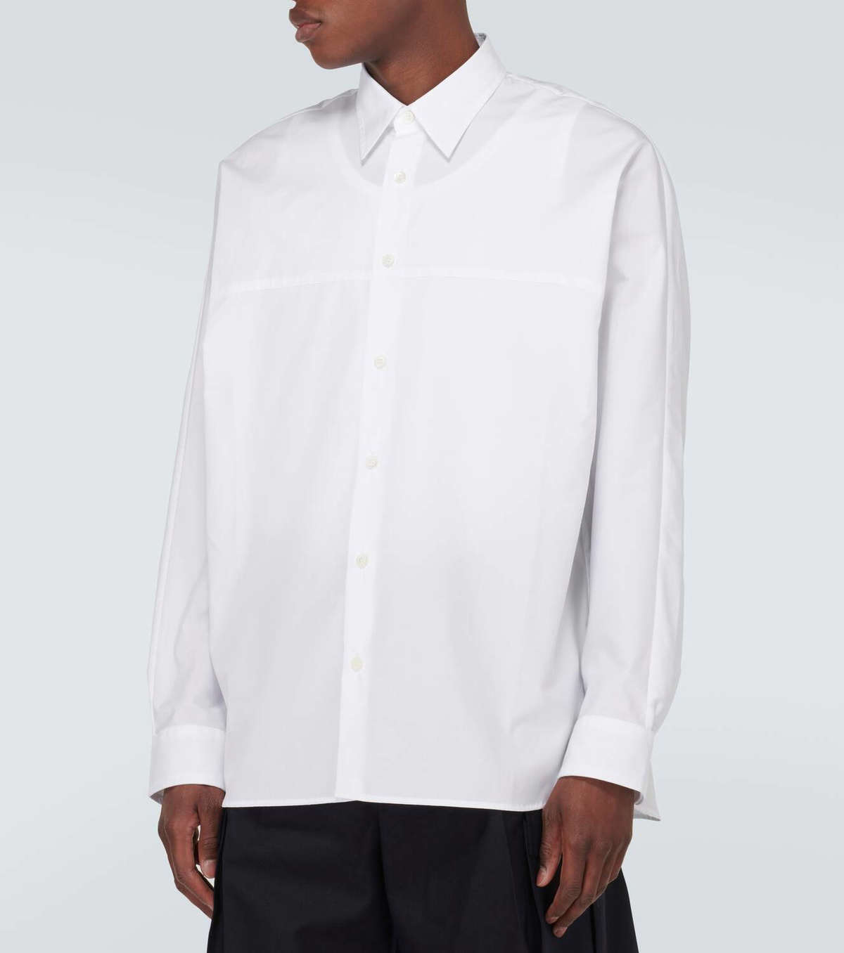 Dries Van Noten Men's Regular Fit Shirt White