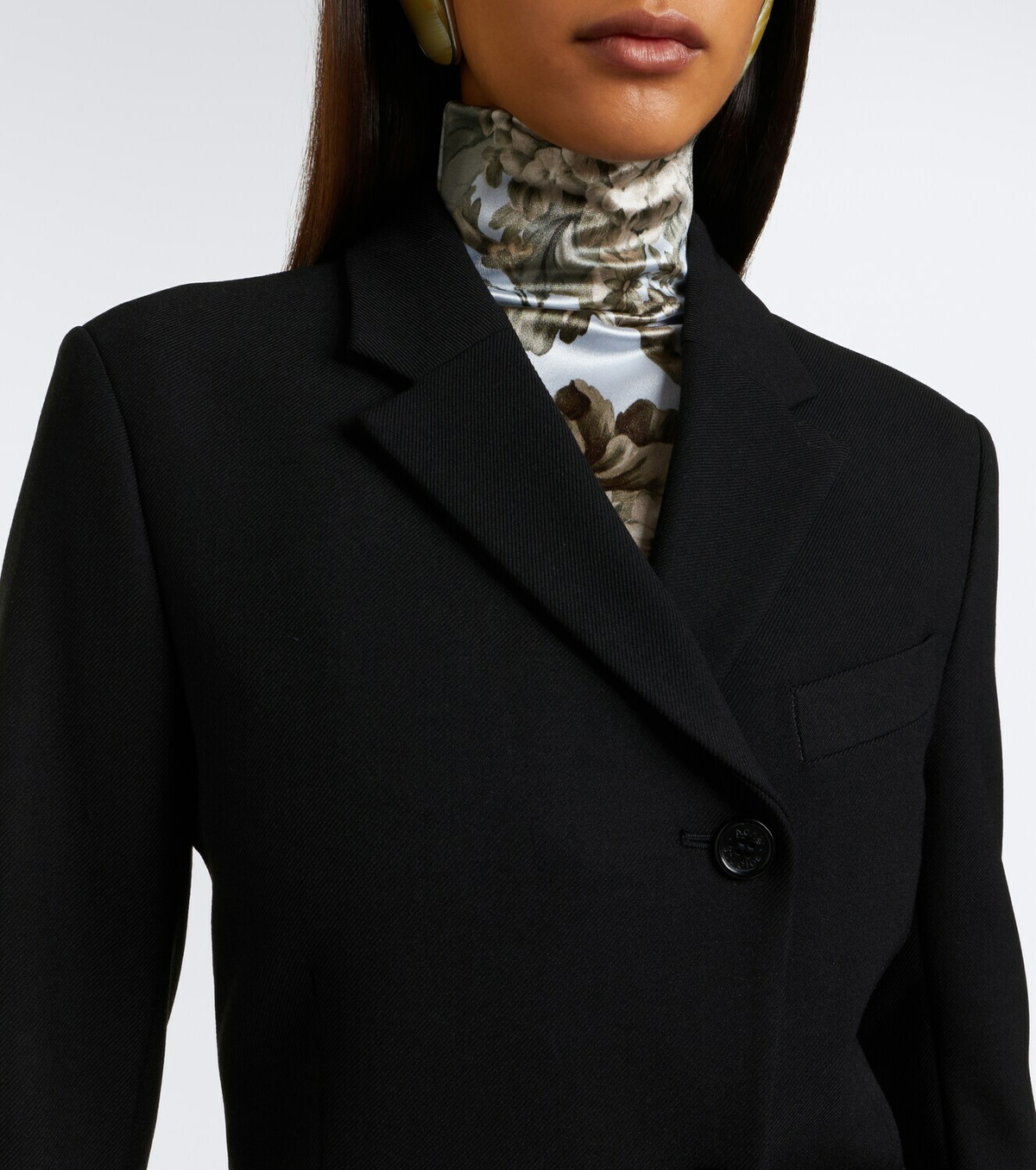 Acne Studios Asymmetric twill blazer