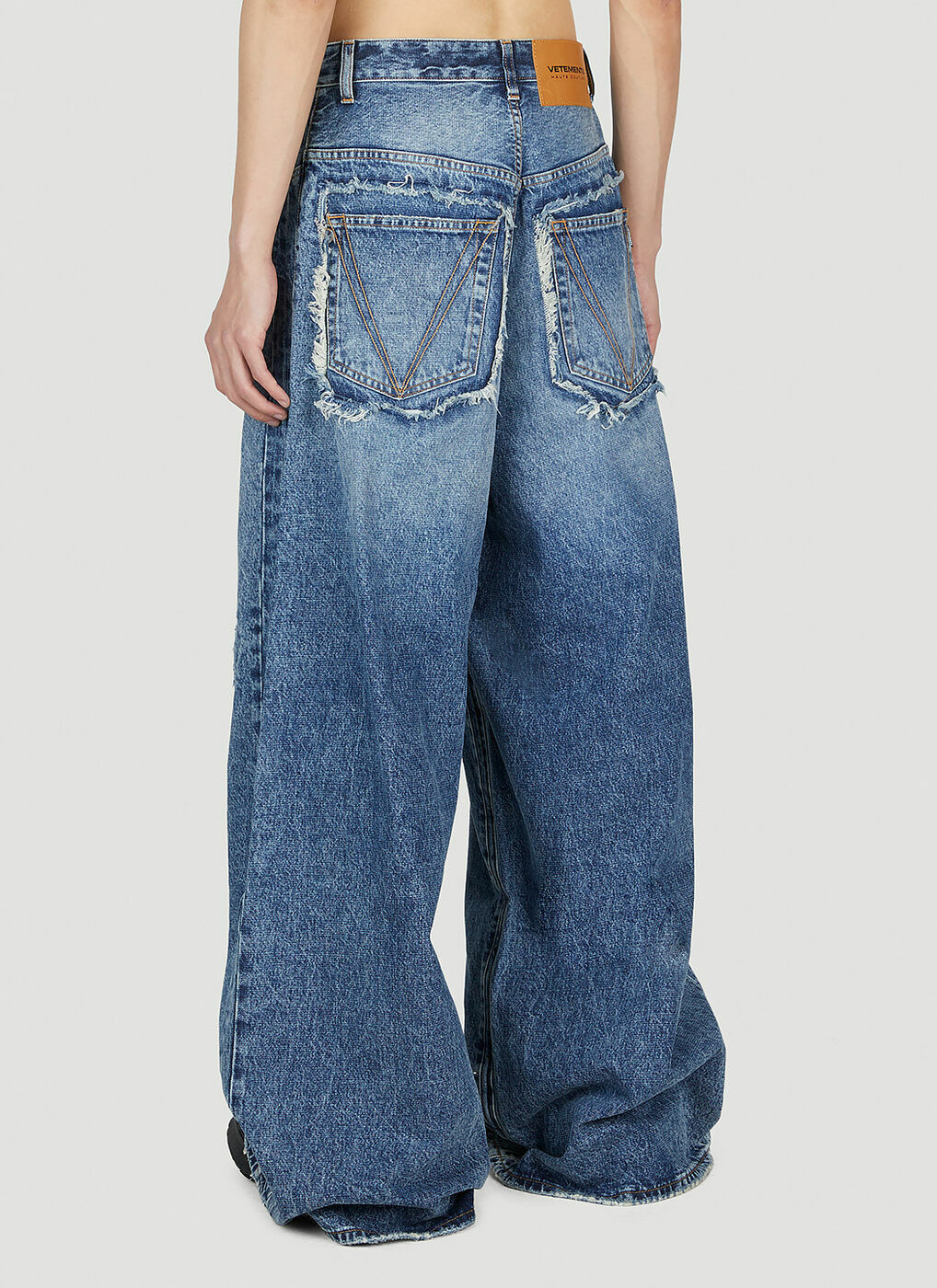 VETEMENTS Distressed Baggy Jeans male Blue Vetements