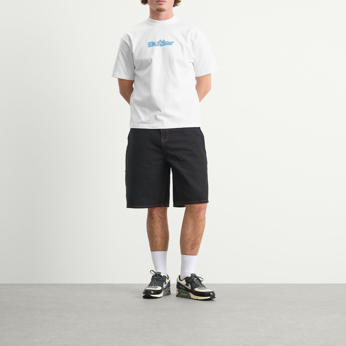Butter Goods Men's Smashed Logo T-Shirt in White