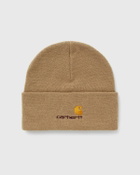 Carhartt WIP American Script Beanie Brown Mens Beany