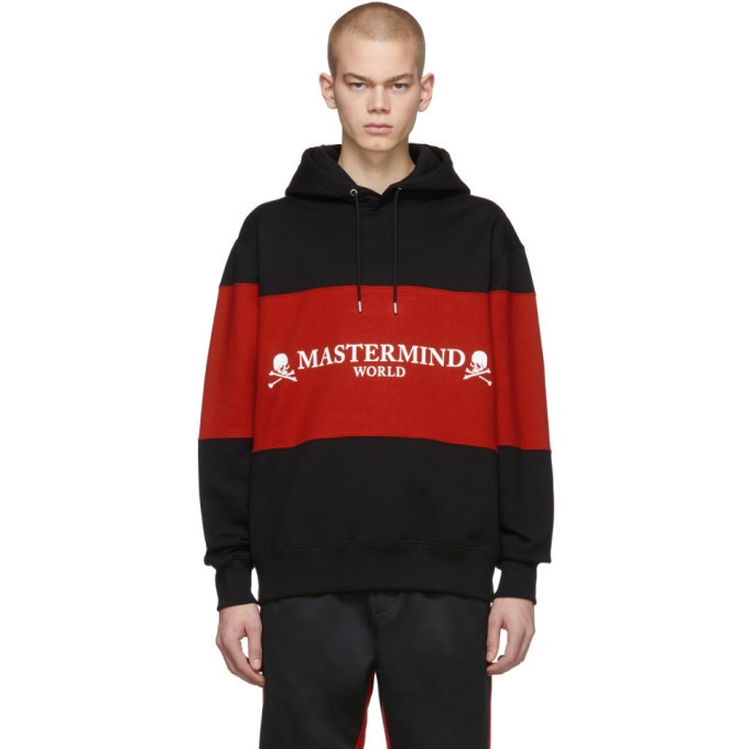 Photo: mastermind WORLD Black and Red Rugger Hoodie