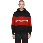 mastermind WORLD Black and Red Rugger Hoodie