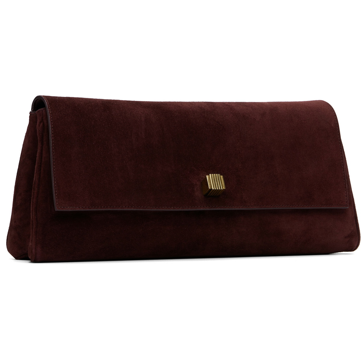 KHAITE Burgundy Audrey Clutch