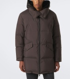 Yves Salomon Shearling-trimmed down coat