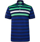 RLX Ralph Lauren - Striped Tech-Piqué Golf Polo Shirt - Blue