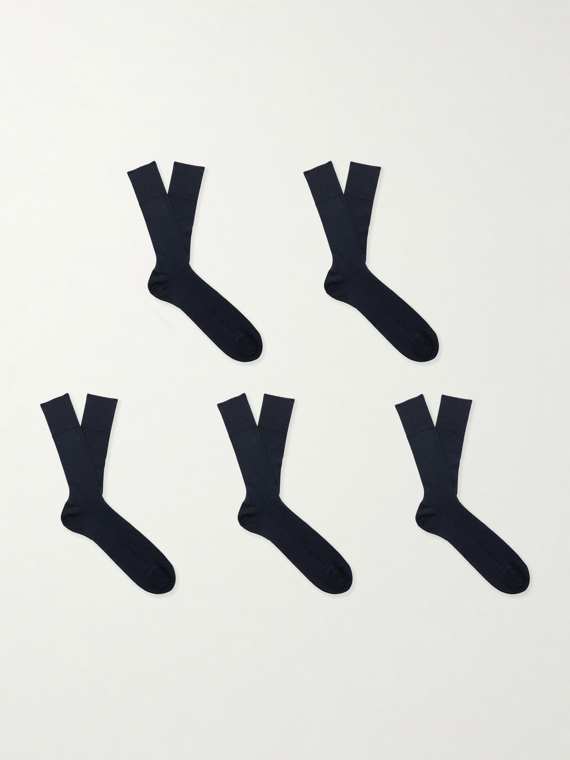 Falke - Set of Five Wool-Blend Socks - Blue