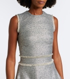 Safiyaa Ornette tweed midi dress