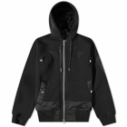 Sacai Men's Nylon Twill MA-1 Jacket in Black
