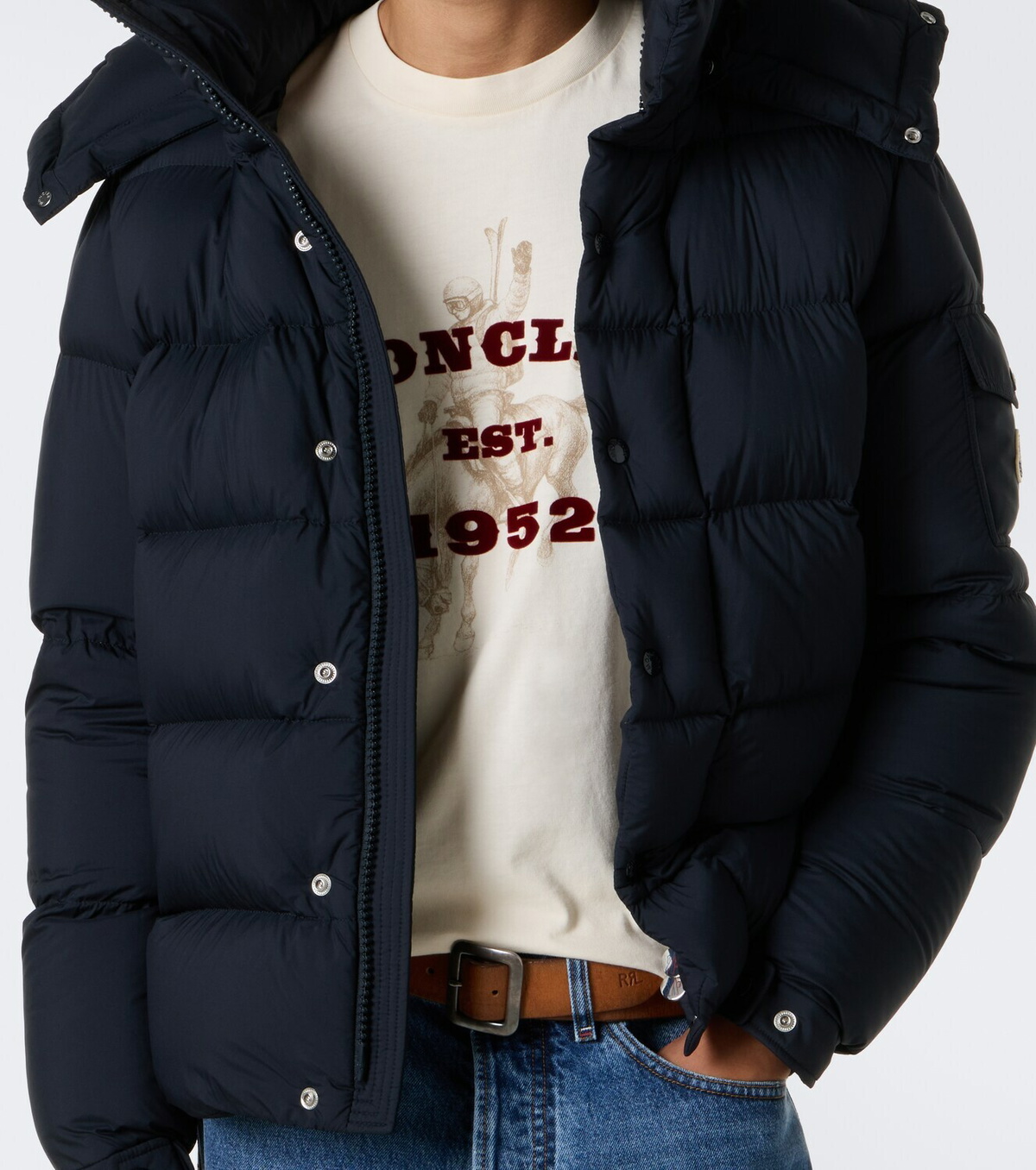 Moncler Printed cotton jersey T-shirt