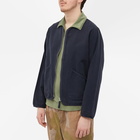 Universal Works Men's Canvas Military Liner Jacket in Navy