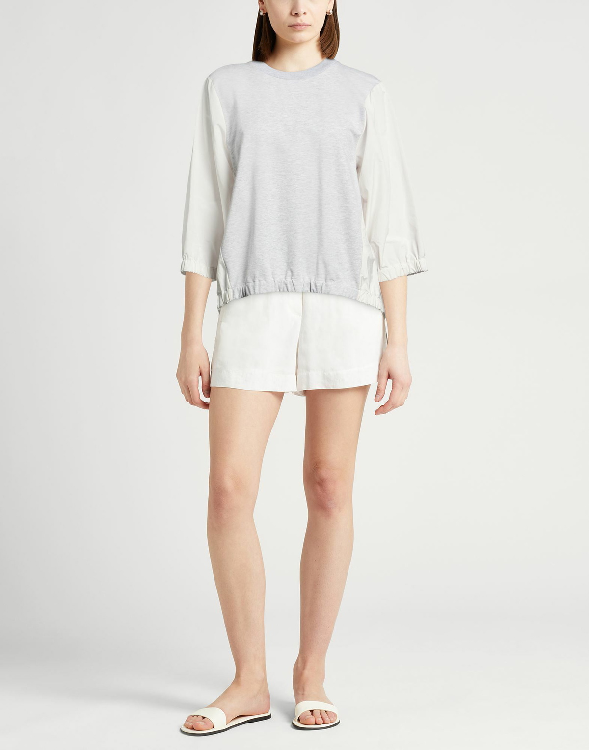 Peserico Womens Sweatshirt in Light grey