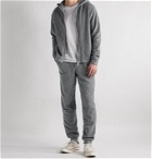 Hamilton and Hare - Mélange Cotton-Terry Zip-Up Hoodie - Gray