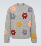 Acne Studios Floral wool-blend sweater