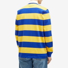 Polo Ralph Lauren Men's Stripe Rugby Shirt in Arctic Yellow/Classic Azure