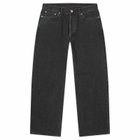 Ordinary Fits Men's 020 Ankle Denim Jeans in Black