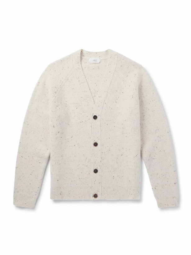 Photo: Mr P. - Ribbed-Knit Cardigan - White