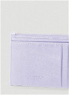 Intreccio Zipped Card Holder in Lilac