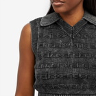 Alexander Wang Women's V Neck Knitted Vest in Black