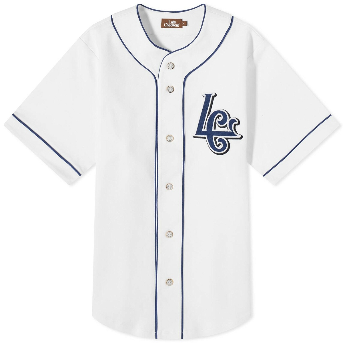 Photo: Late Checkout LC Baseball Shirt in White