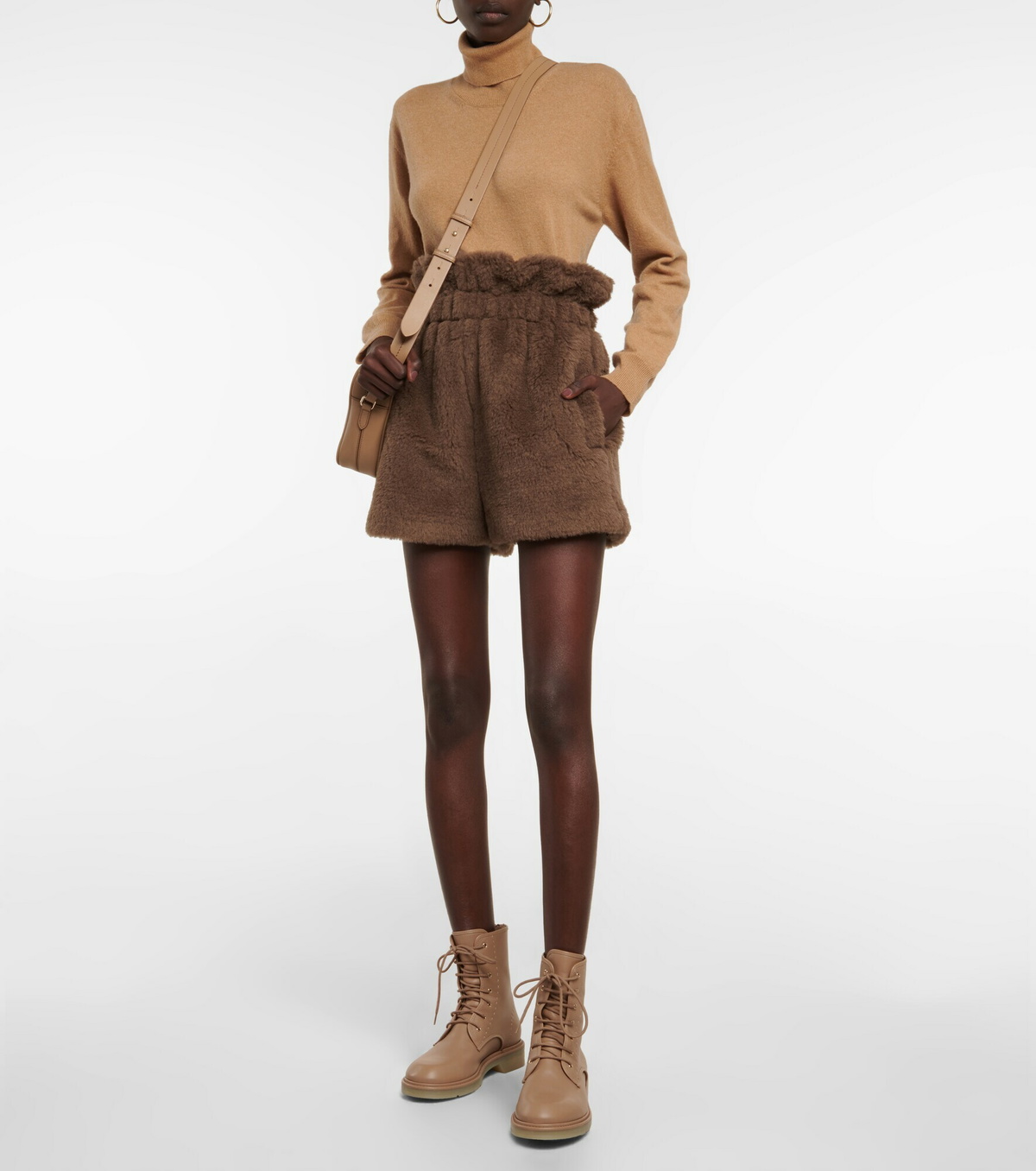 【関税&送料込】Max Mara Shorts Brown Max Mara Amburgo Shorts | Brown | FARFETCH AO