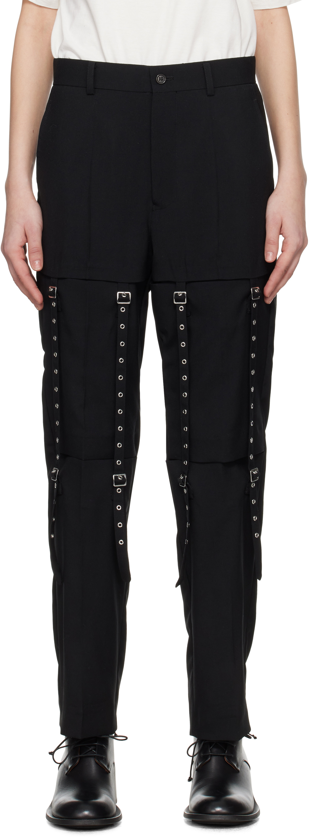 noir kei ninomiya サルエルパンツ XS noir kei ninomiya(ノワールケイニノミヤ) サスペンダー付パンツ