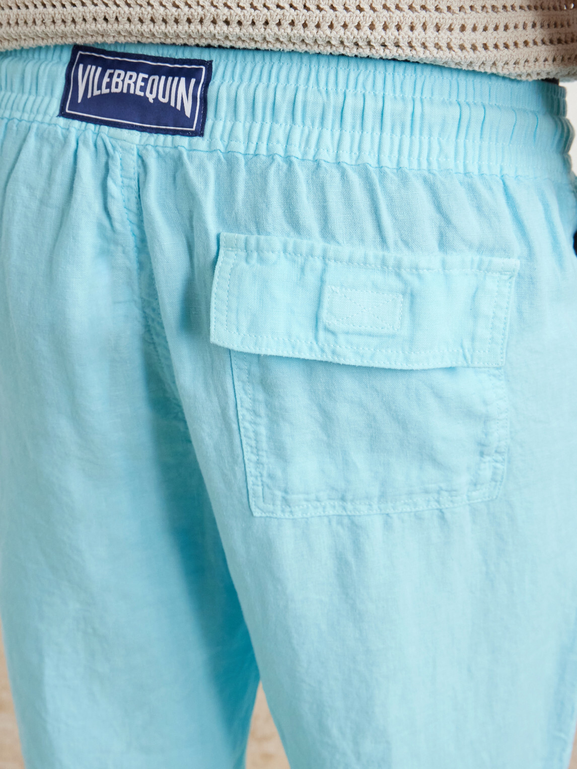 Vilebrequin - Pacha Straight-Leg Linen Drawstring Trousers - Blue