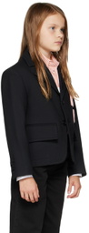MM6 Maison Margiela Kids Black Patch Blazer